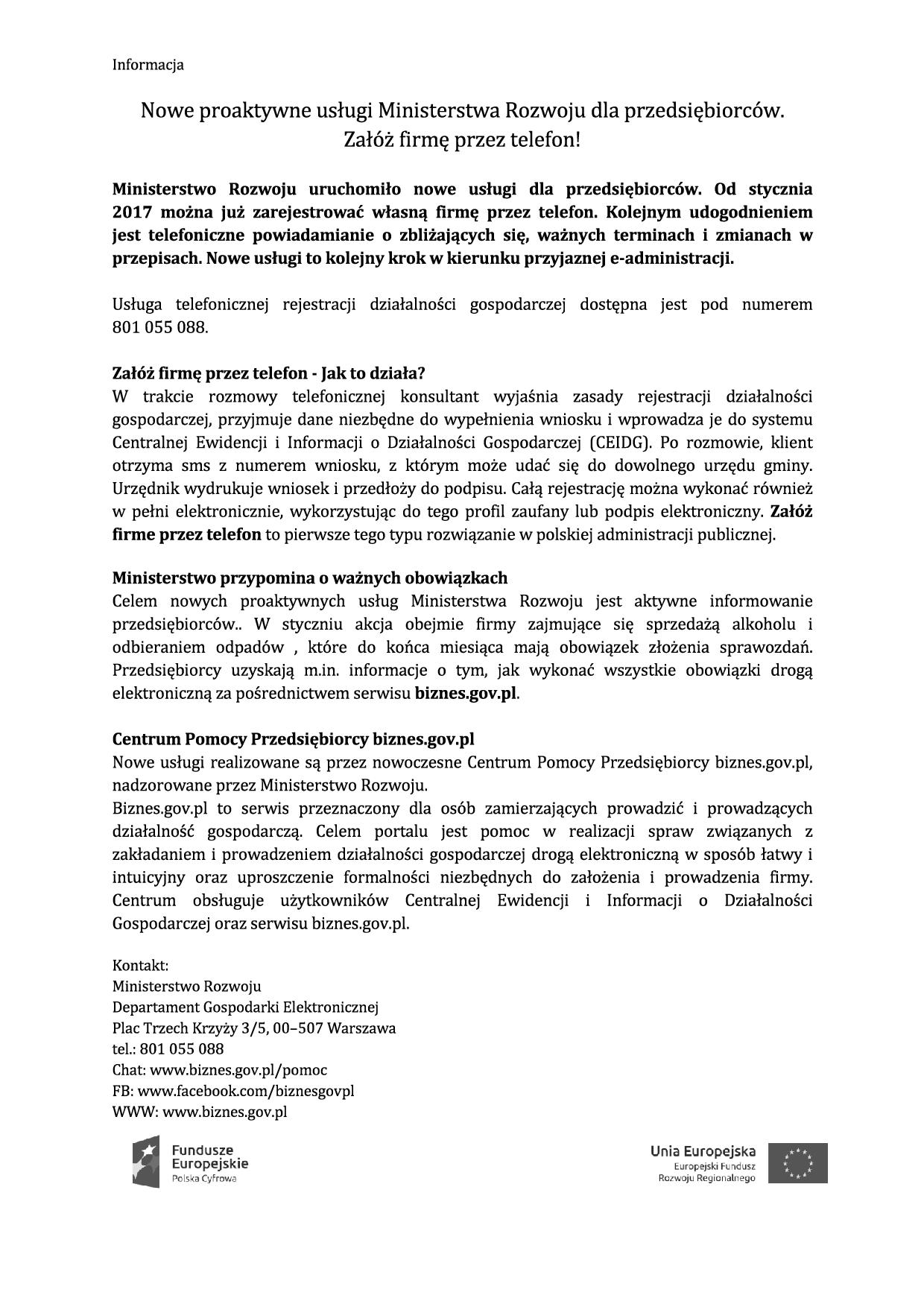 KOMUNIKAT CEIDG