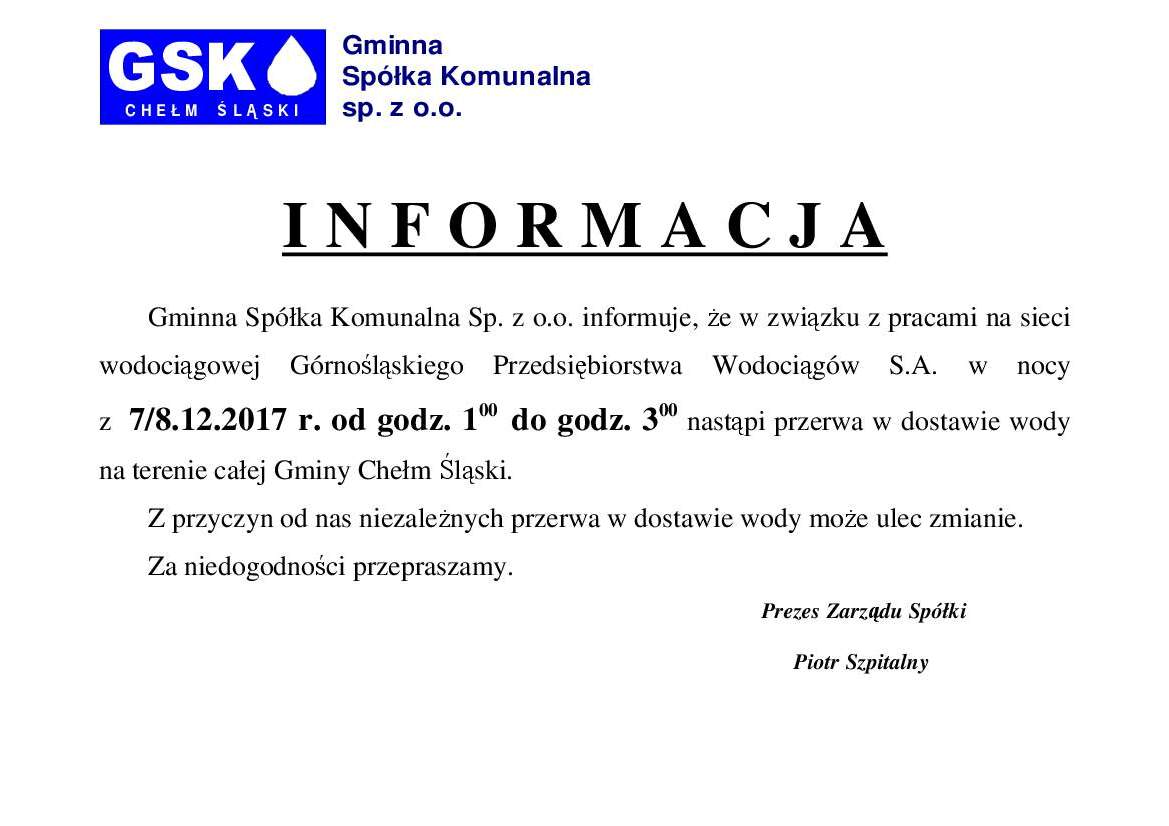 informacja o braku wody-1