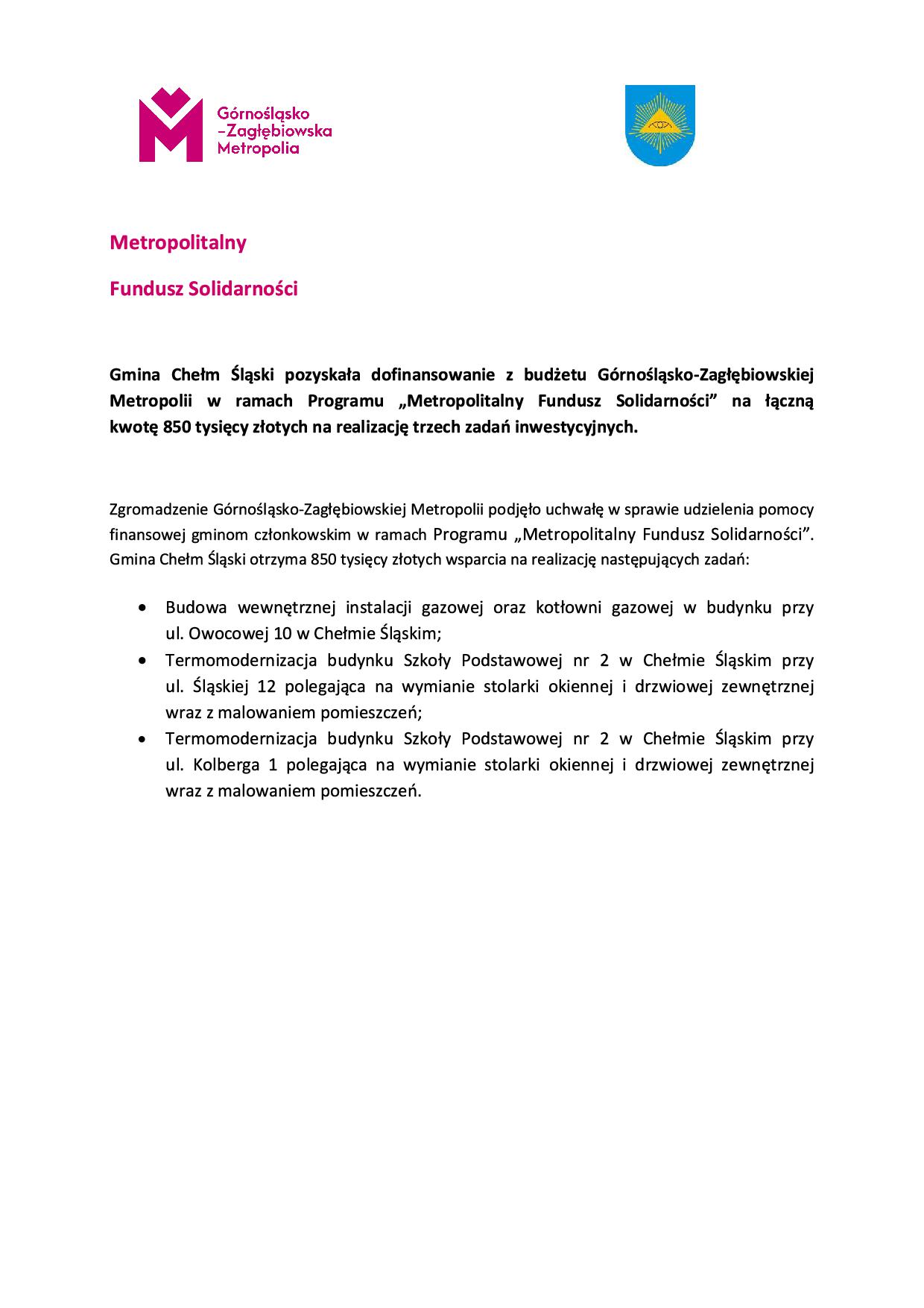 Dofinansowanie inwestycji