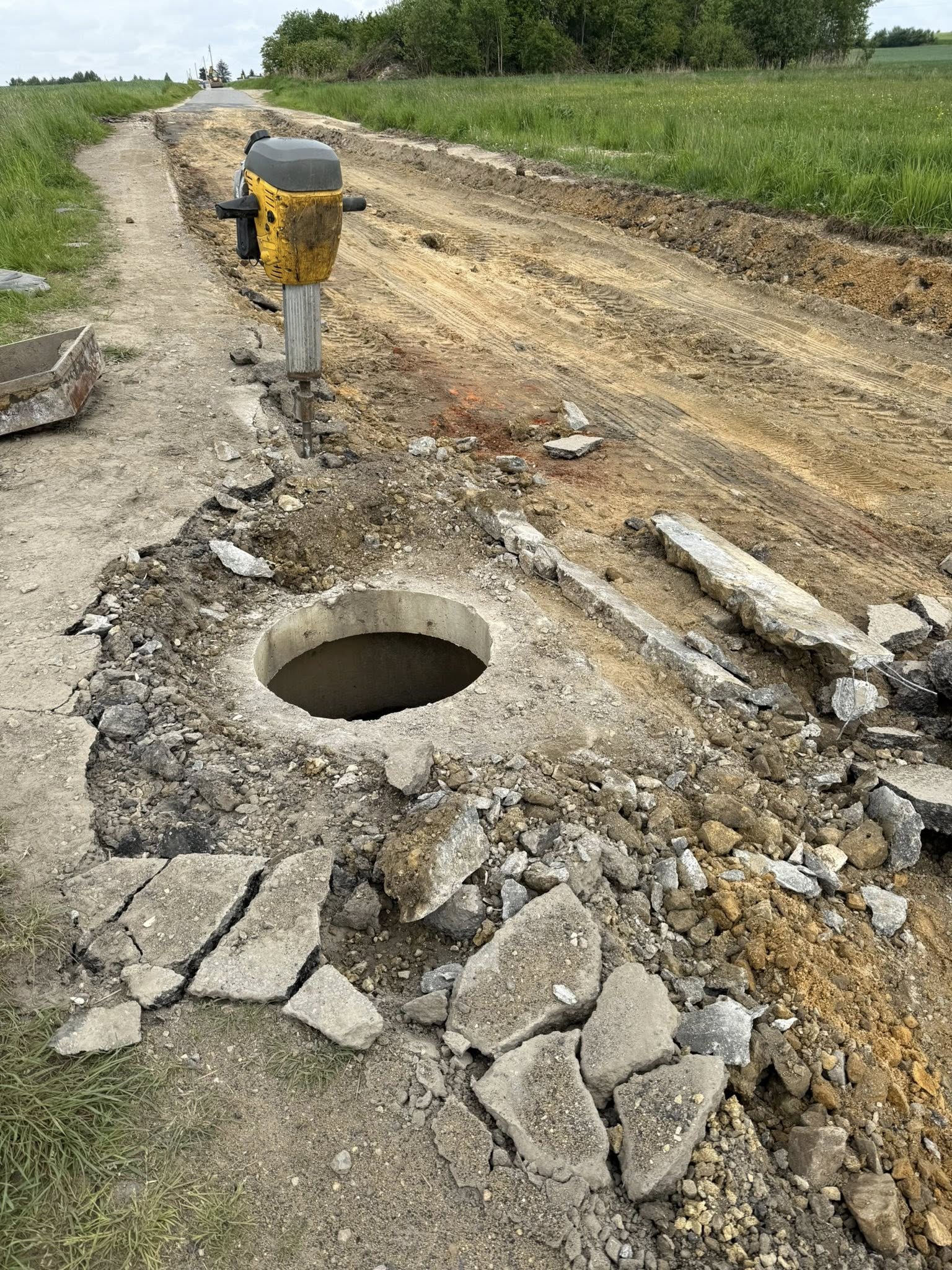 Remontowana nawierzchnia 