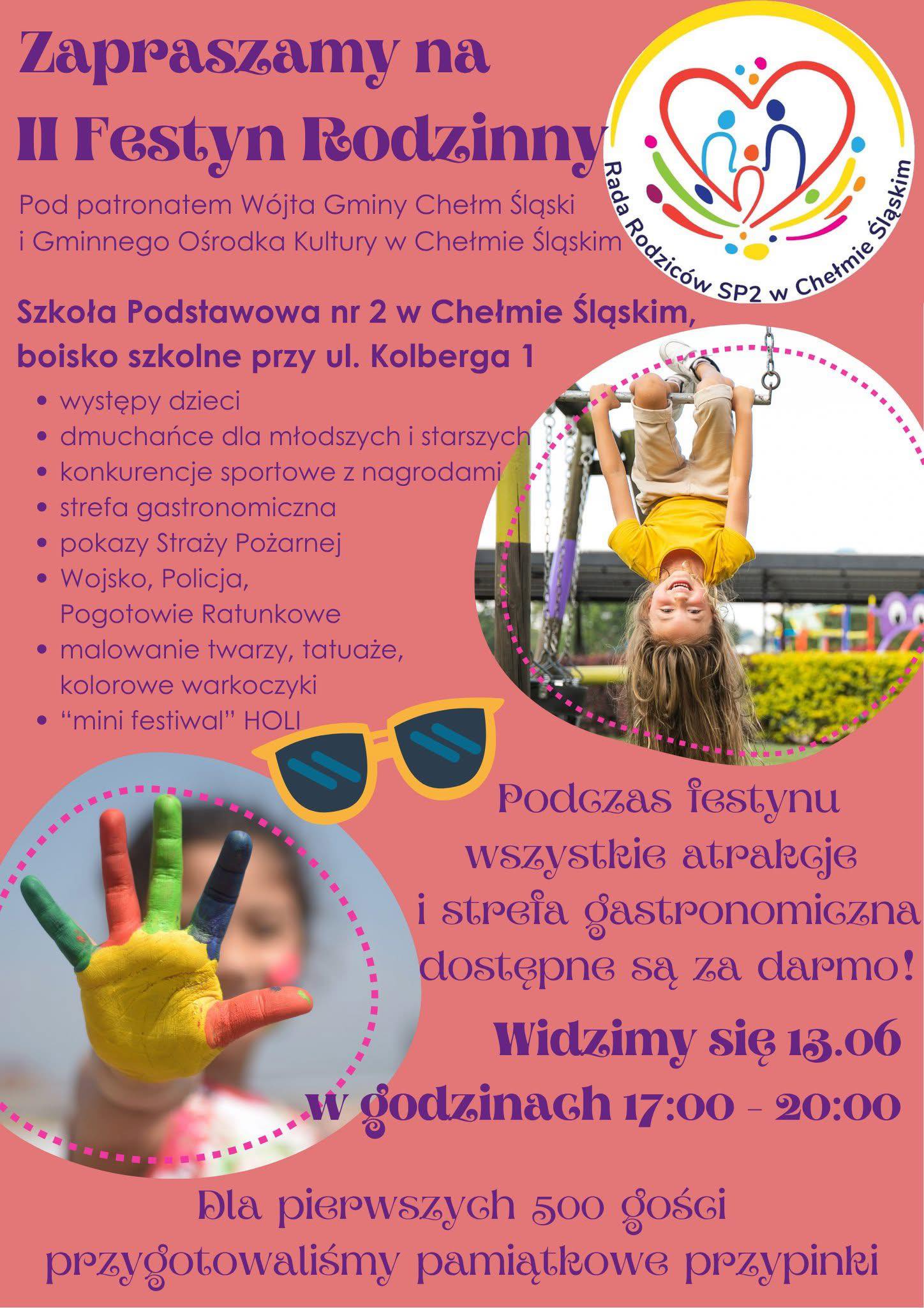 Kolorowy plakat informujący o wydarzeniu