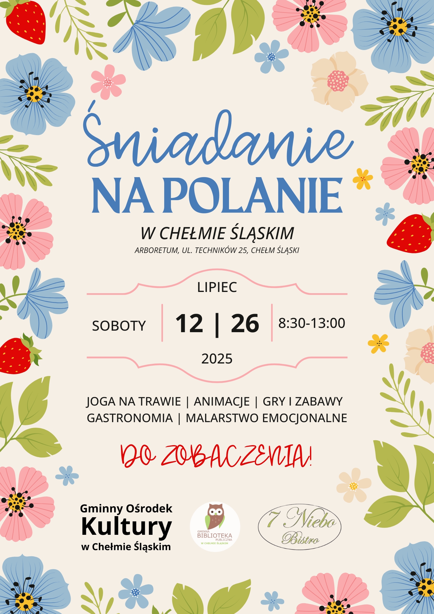 Kolorowy plakat informacyjny