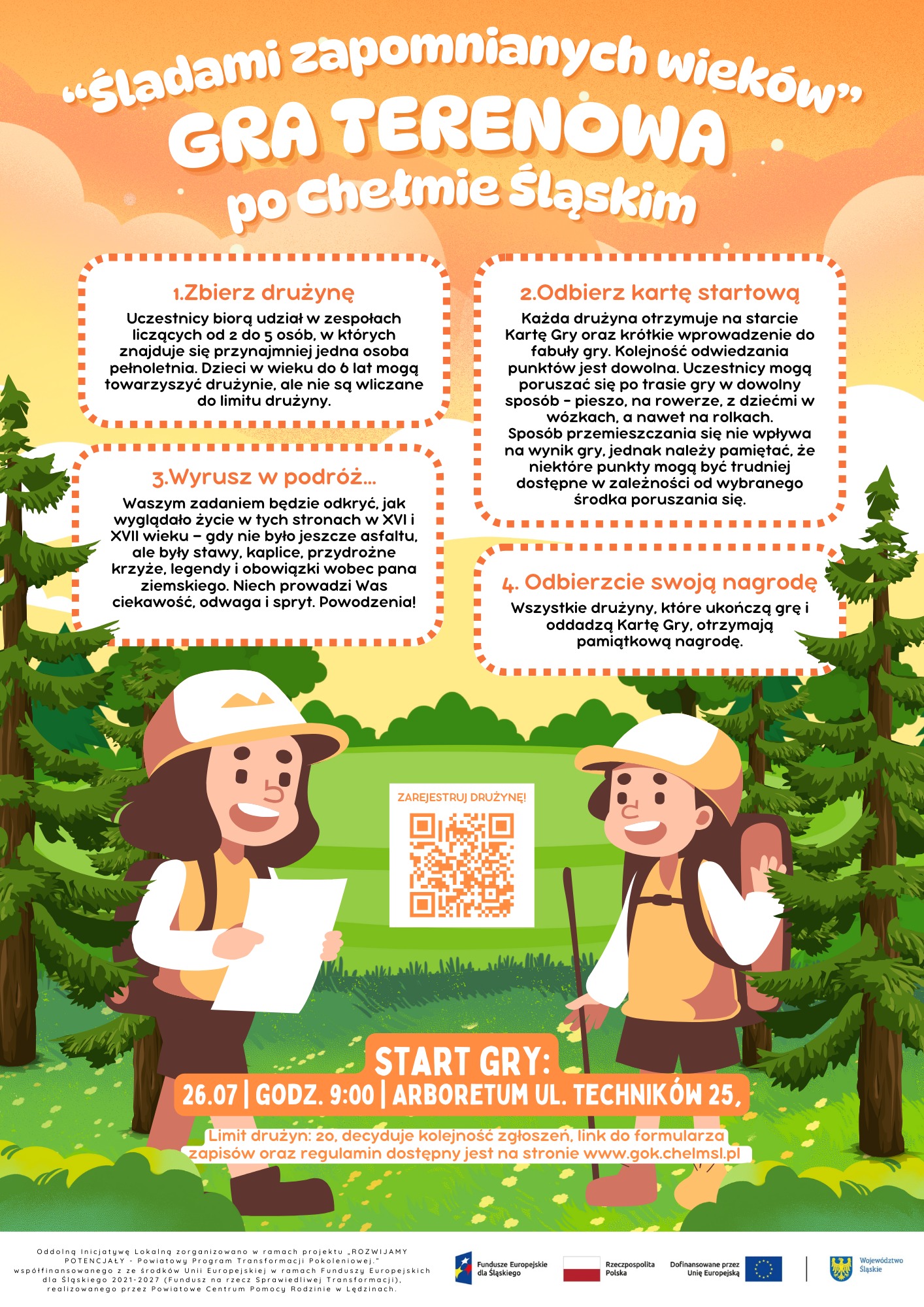 Obrazek - plakat animacyjny z opisem zabawy