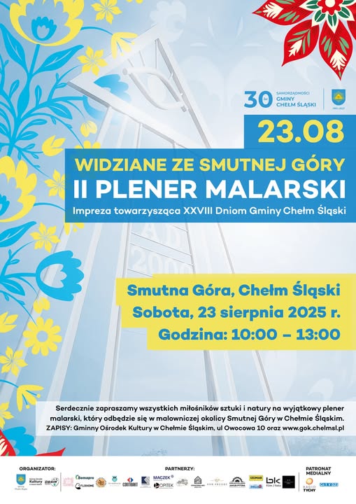 Plakat promujący plener malarski