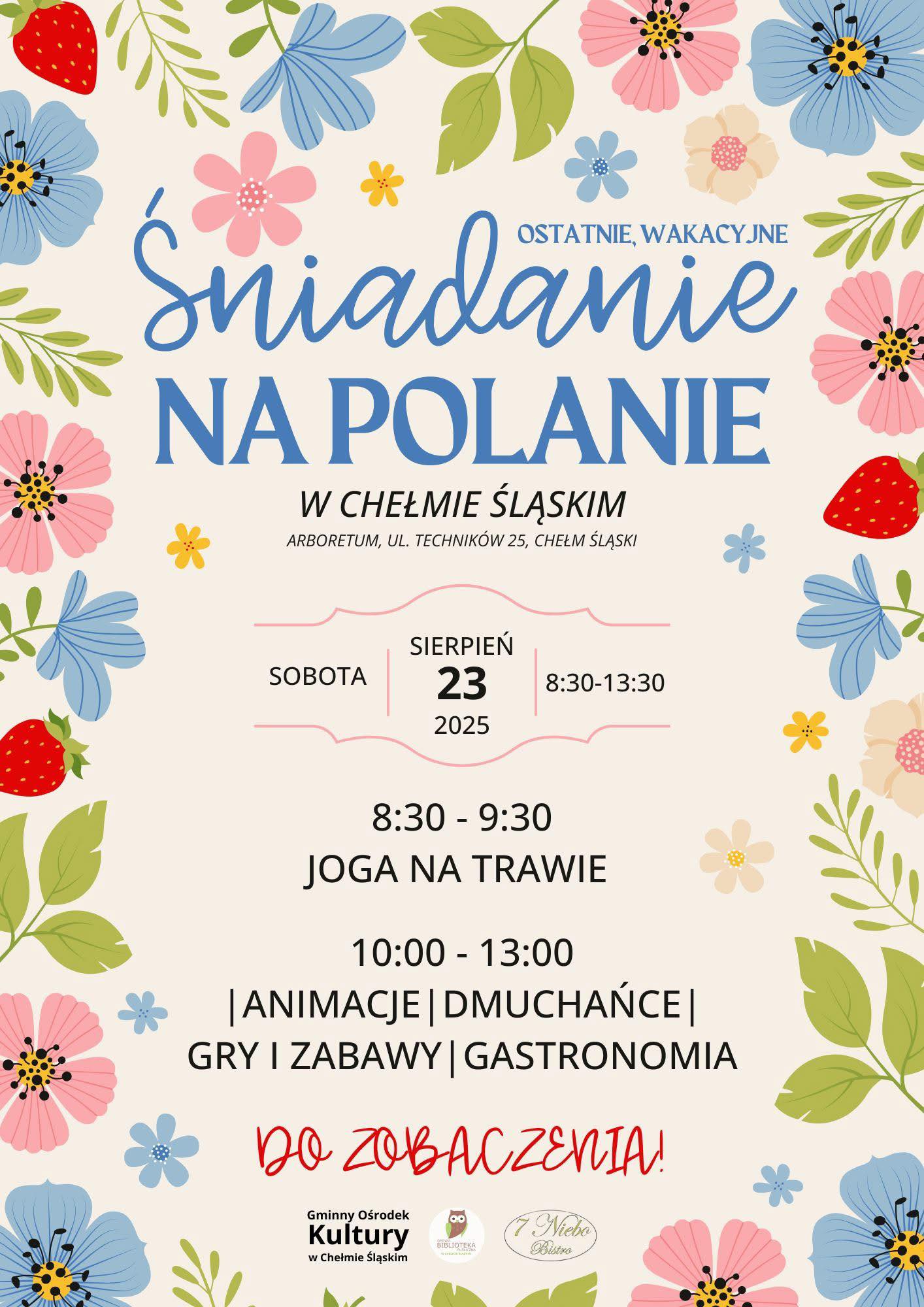 Kolorowy plakat animacyjny - informacyjny