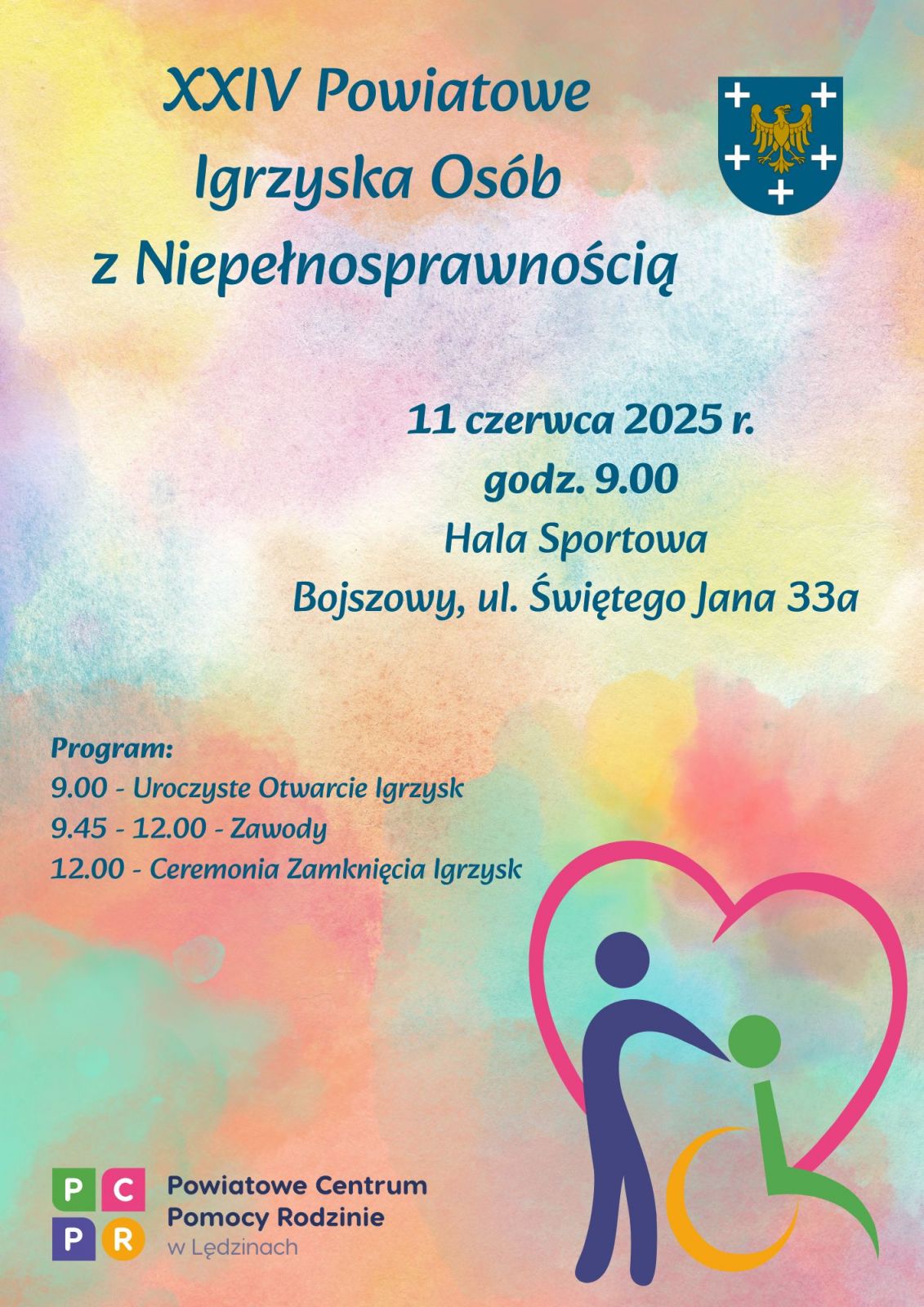 Plakat XXIV Powiatowe Igrzyska