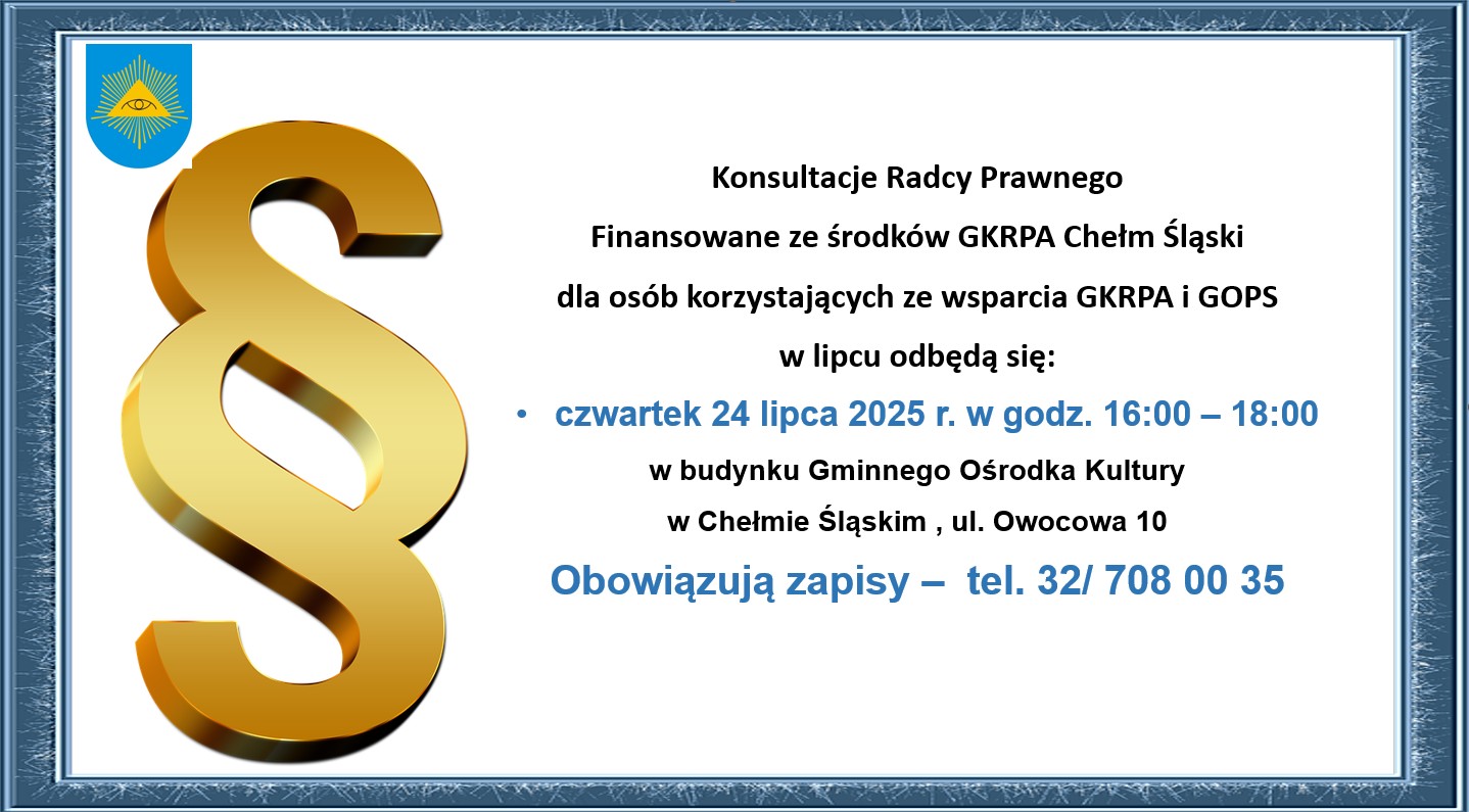 Informacja o radcy prawnym - opis w poście