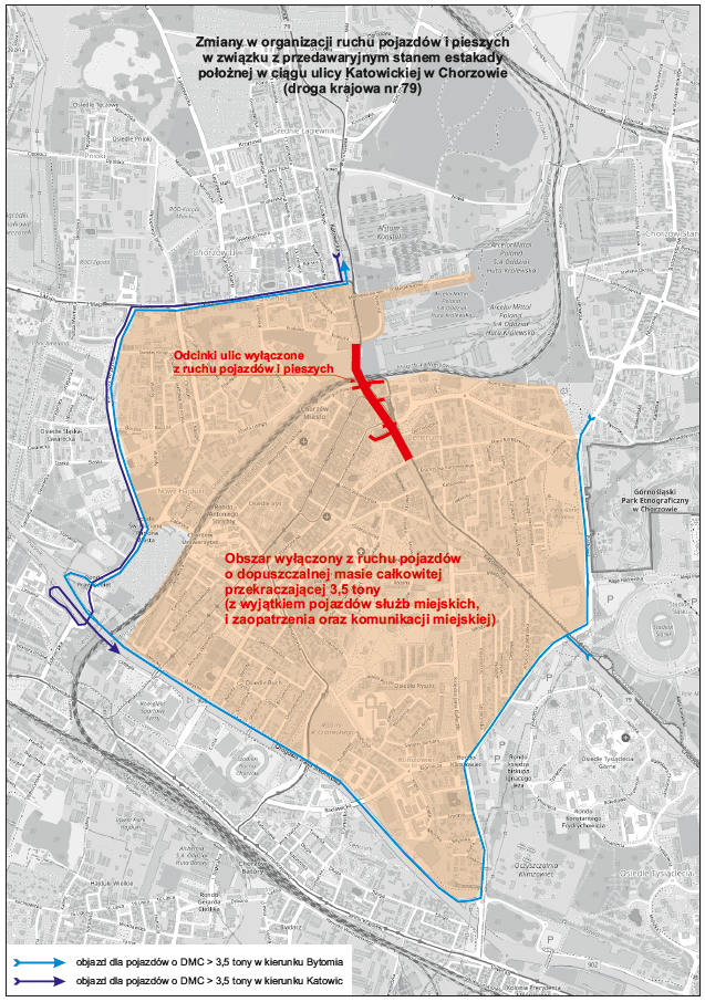 mapa 0694 estakada Chorzów
